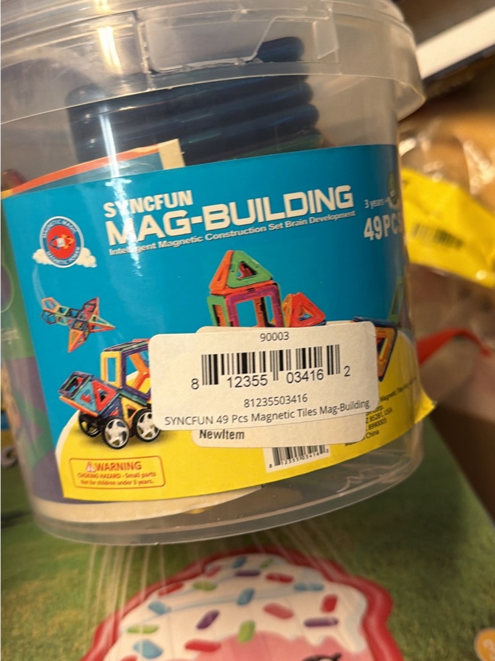 Mag-Building 49-Piece Magnetic Tiles Set - Multicolor
